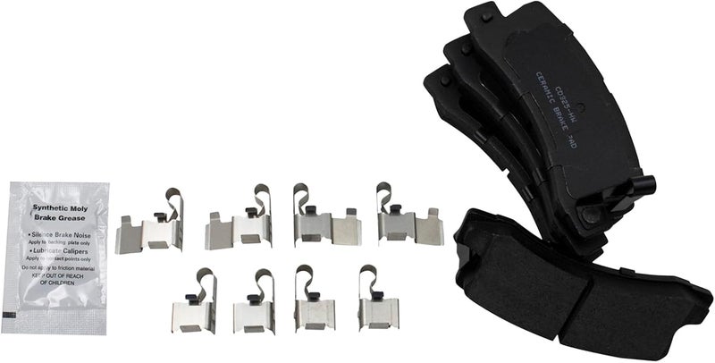 TRQ Rear Brake Pads Ceramic Hardware Compatible with 1990-1991 Lexus ES250 1992-1999 ES300 1999-2003 RX300 1987-1999 Toyota Camry 1986-1995 Celica 1999-1999 Solara - Image 2